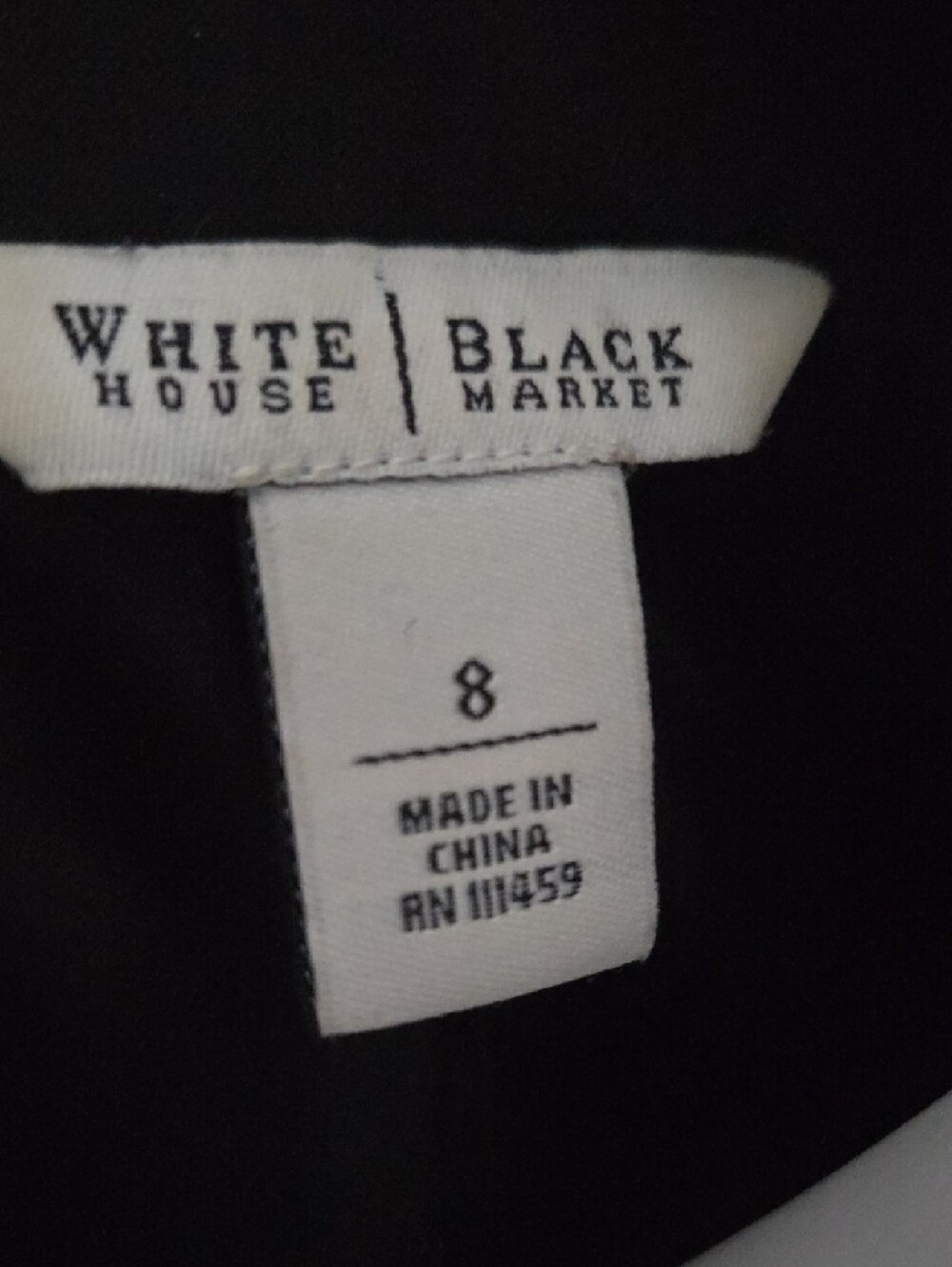 White House Black Market Black Ruffled Lapel 3/4 Sleeve Blazer - Picture 2 of 12
